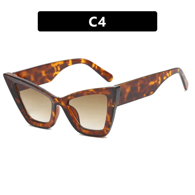 Large Frame Cat Eye Sunglasses - Viexta