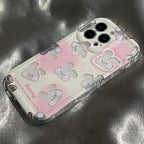 Cute Gradient Laser Rabbit iPhone Case - Viexta