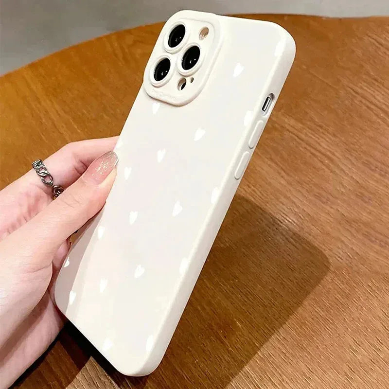 white-heart-mobile-iphone-shell - Viexta