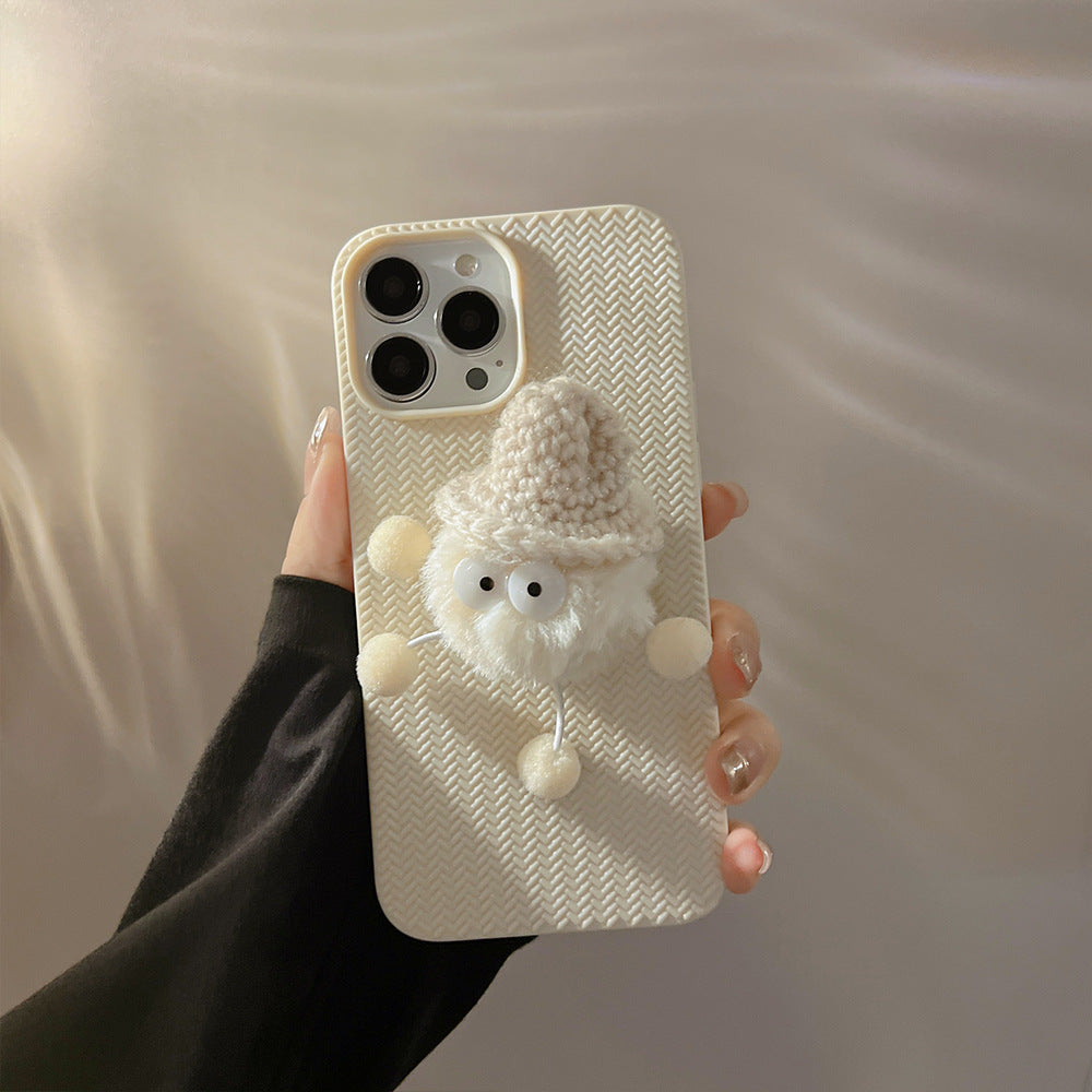 Winter Plush Couple iPhone Case