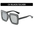 large-square-frame-with-rhinestones-sunglasses - Viexta
