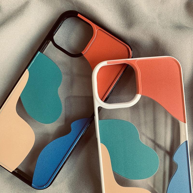 Color Block Geometry Phone Cases for IPHONE - Viexta