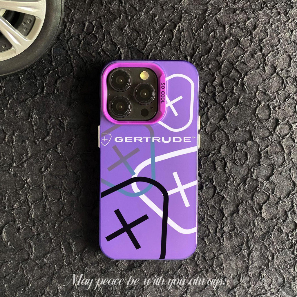 Color Silver Pattern Silicone iPhone Case - Viexta