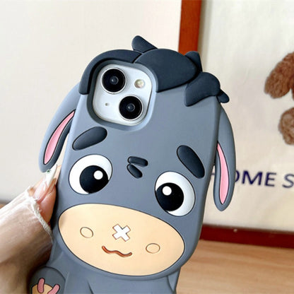 Stereo Cartoon Little Donkey iPhone Case