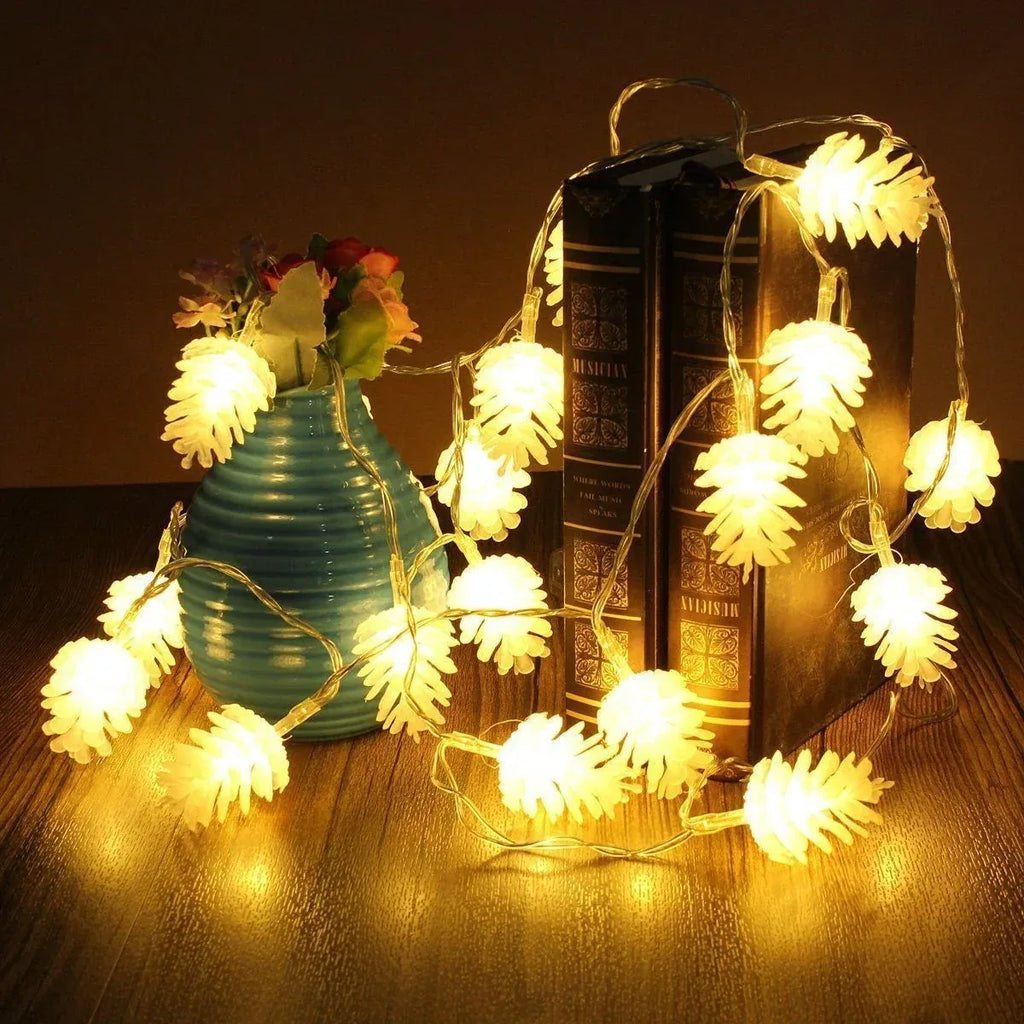 LED Simulation Transparent Pine Nut Light String - Viexta
