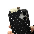 Cute Polka-dot Cat iPhone Case - Viexta
