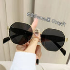Square Polygon Metal Sunglasses - Viexta