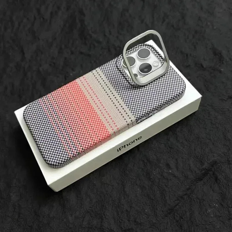 kevlar-magnetic-carbon-fiber-pattern-iphone-case - Viexta
