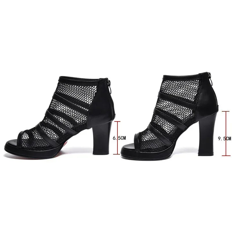 Mesh Women's High Boots - Viexta