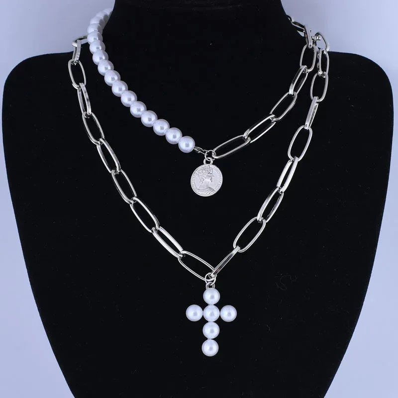 Pearl Love Multi-layer Necklace - Viexta
