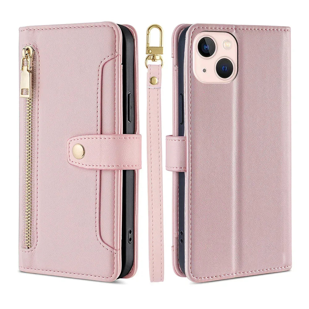 Flip Cross-body Lanyard Xr Multi-function Leather Case for Samsung,IPhone,Sony - Viexta