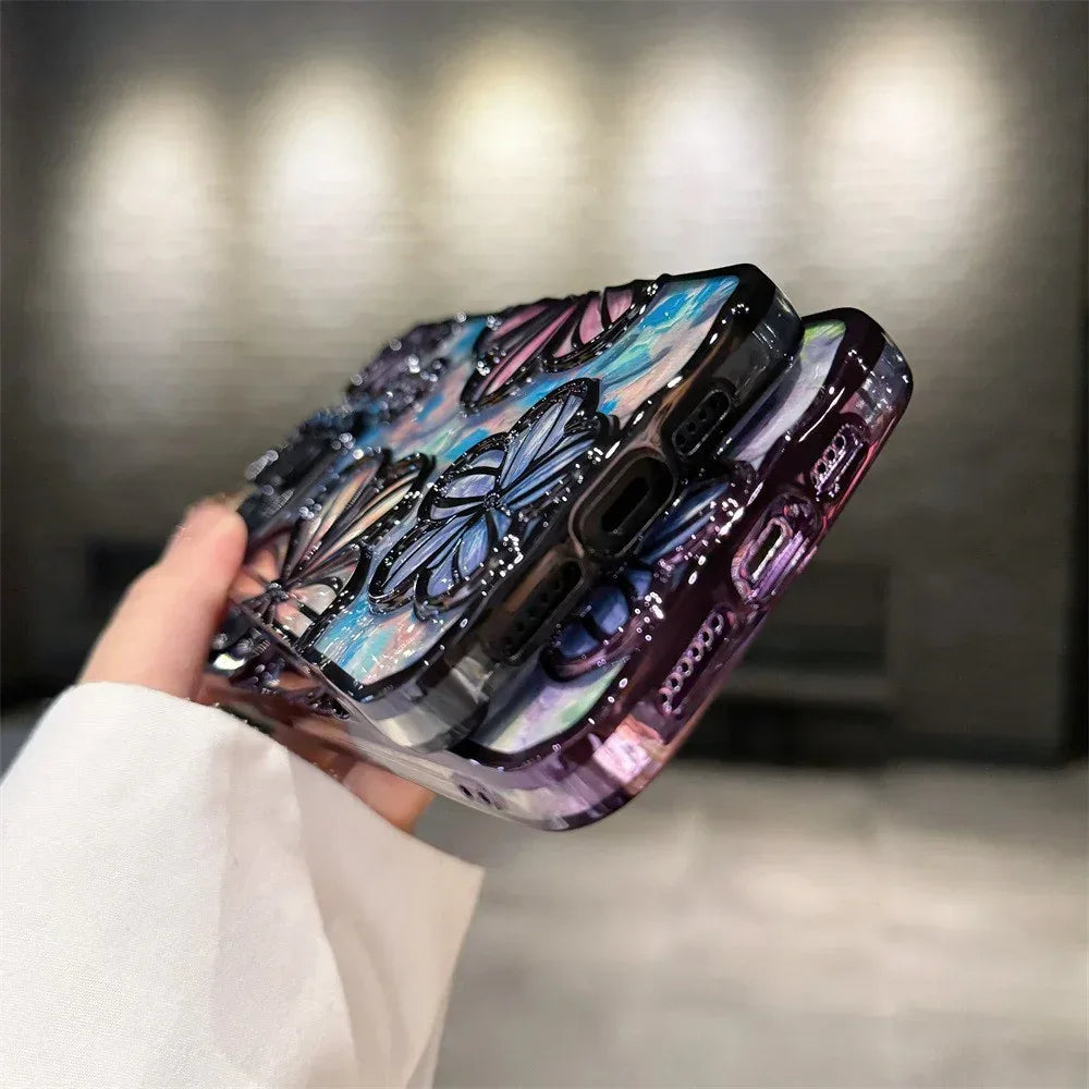 three-dimensional-flower-iphone-protective-cover - Viexta