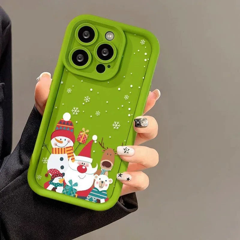 cute-santa-claus-iphone-frosted-case - Viexta
