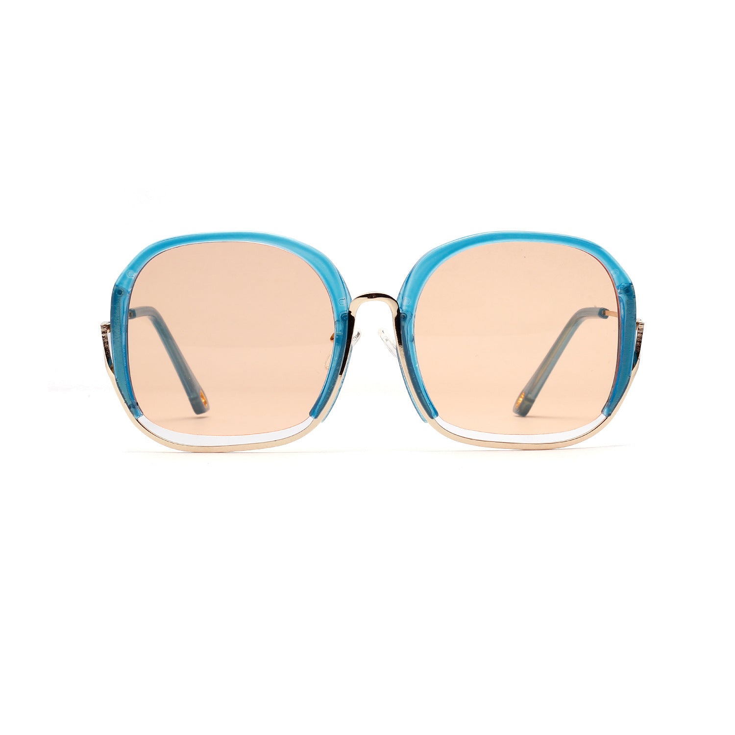 Colorful Large Half Frame Sunglasses
