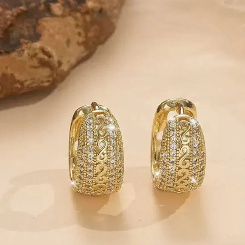 Luxurious Womens Zircon High-quality Ear Clips - Viexta