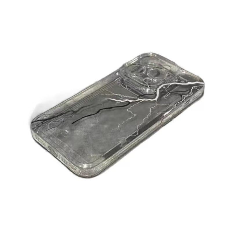 Black And White Transparent Drop-resistant Shell iPhone case