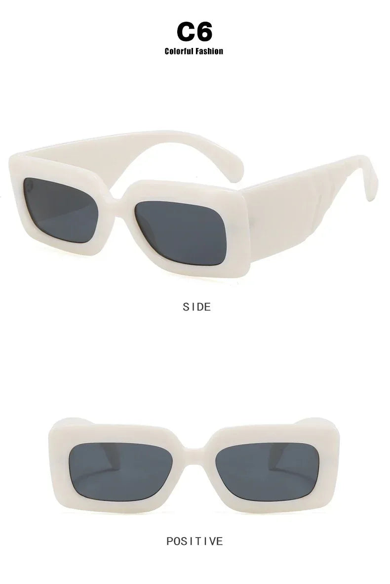 Retro Snake-pattern Sunglasses - Viexta
