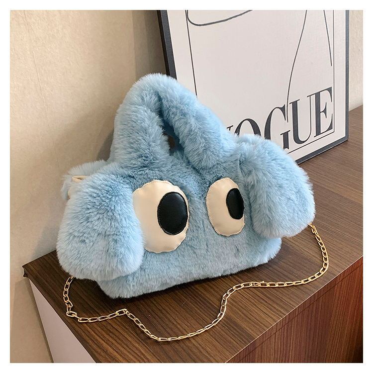 Cute Cartoon Big Eyes Dog Plush Bags