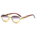 Women's Retro Oval Frame UV-proof Sunglasses - Viexta