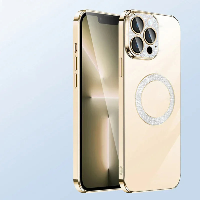 Electroplating Soft Diamond Ring IPhone Case - Viexta