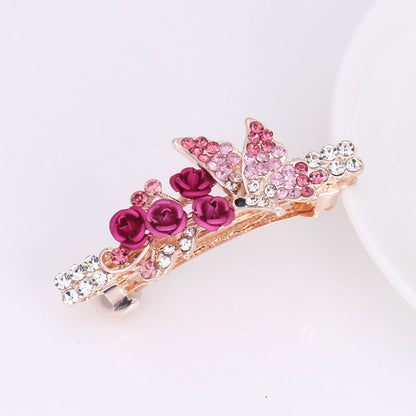 Rhinestone Hairpin Ponytail Clip