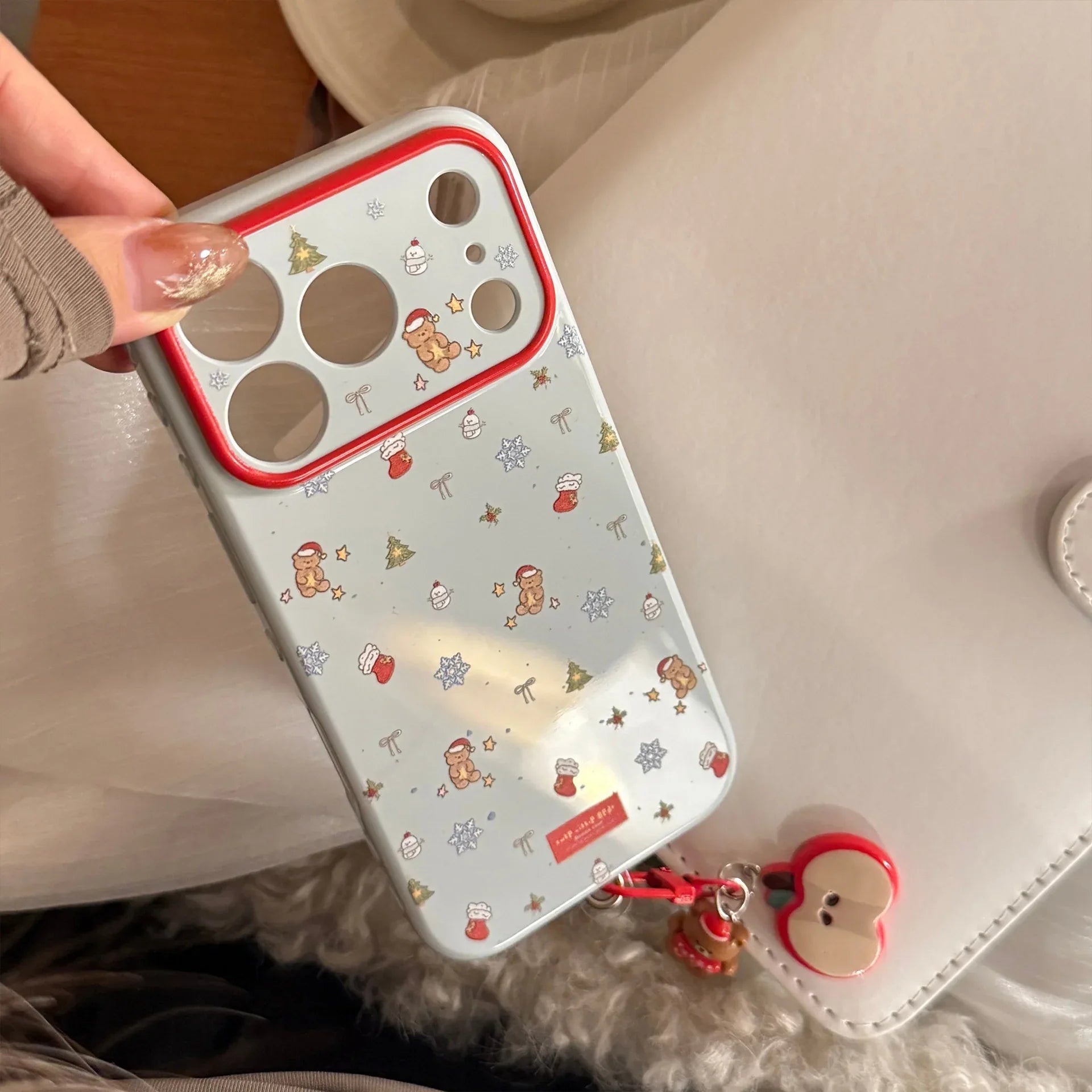 Christmas Stocking Shaker Stand iPhone Case