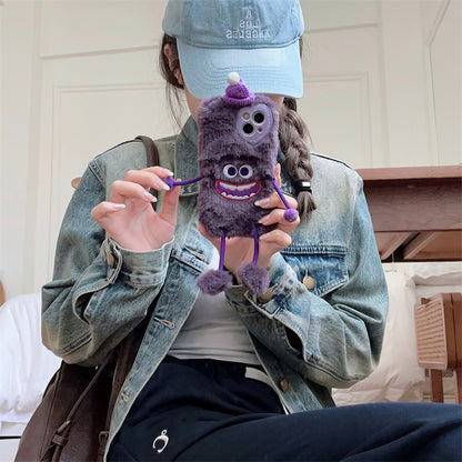 Cute Purple Plush iPhone Case