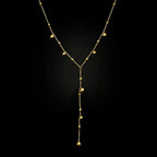 S925 Sterling Silver Beanie Tassel Long Flow Necklace - Viexta