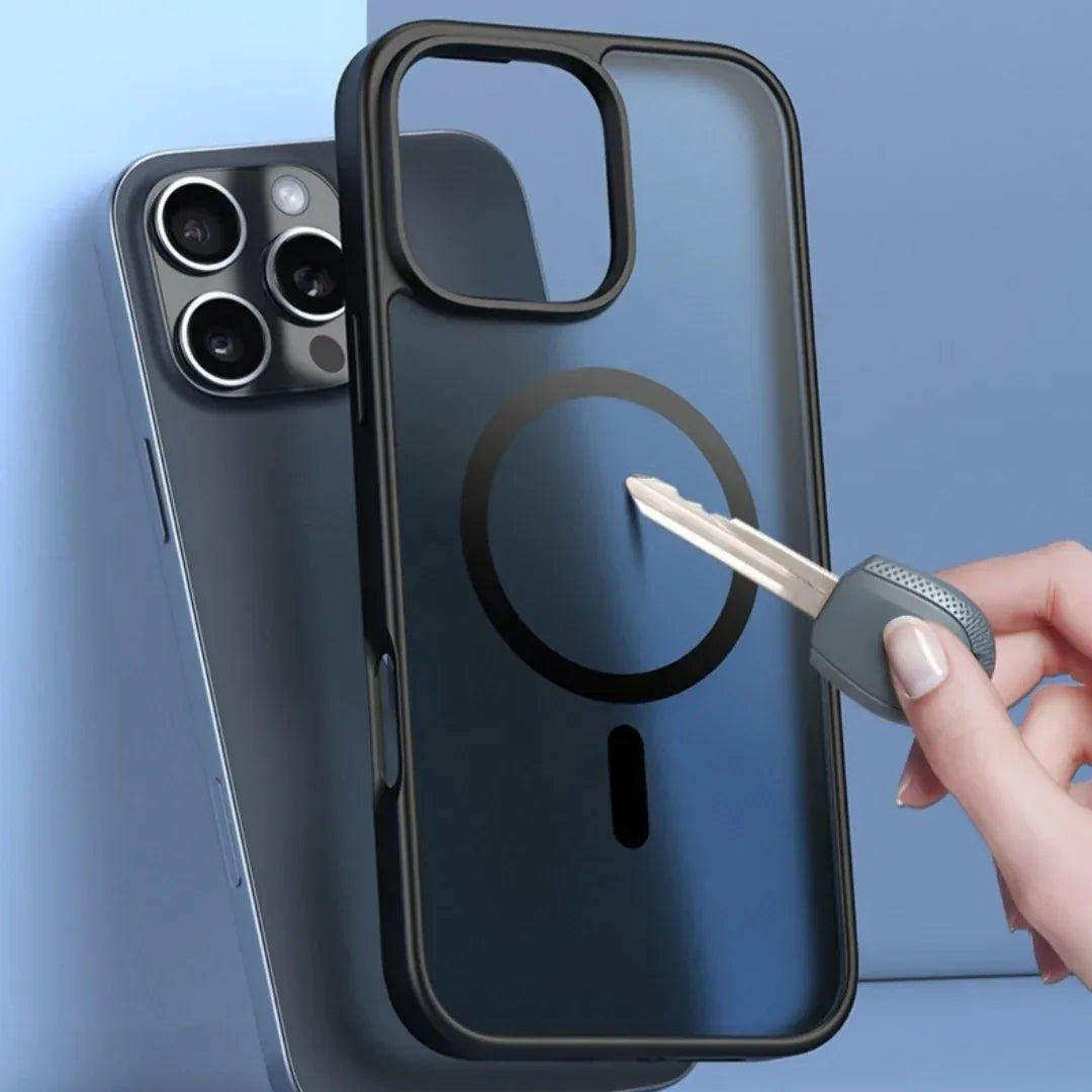 Magnetic Sense Full Cover Transparent iPhone Case - Viexta