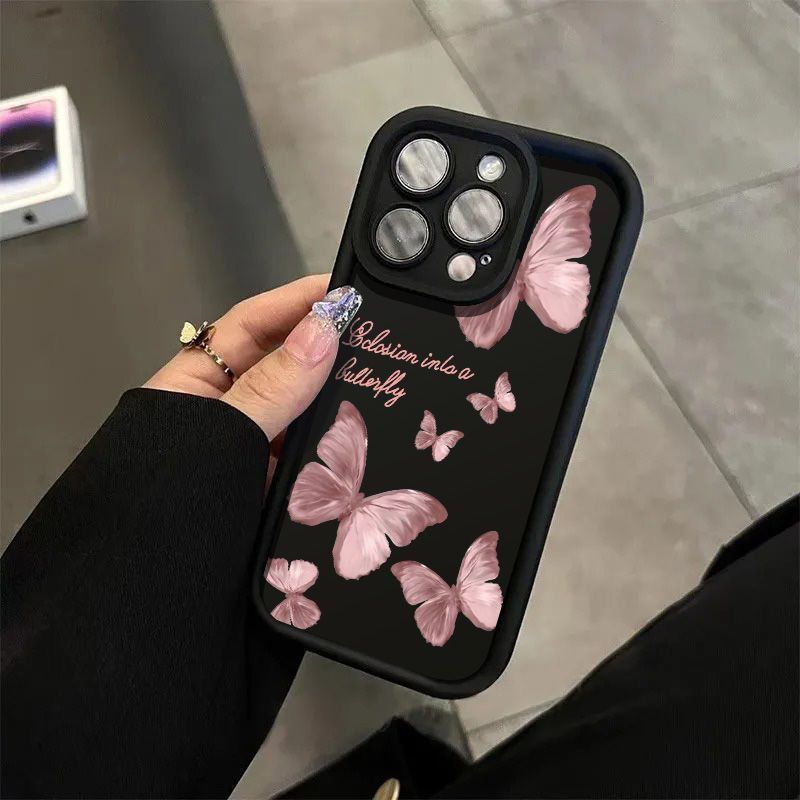 Butterfly Drop-resistant iPhone Soft Case