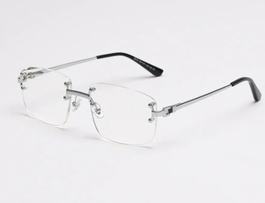 american-frameless-cut-edge-spring-leg-sunglasses - Viexta
