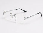 american-frameless-cut-edge-spring-leg-sunglasses - Viexta