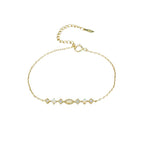 Sterling Silver Small Cube Sugar Bracelet For Women