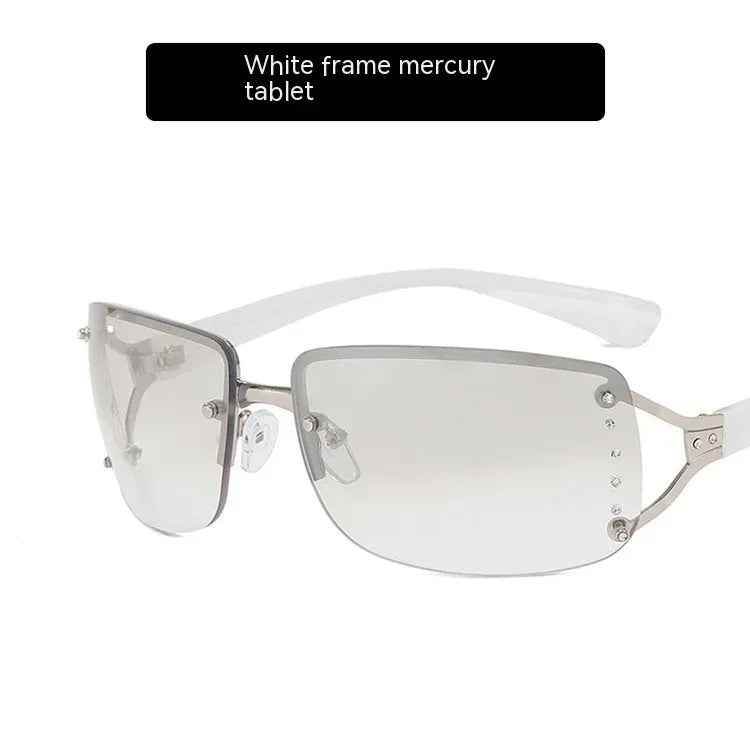 UV-proof Large Frame Diamond Sunglasses - Viexta
