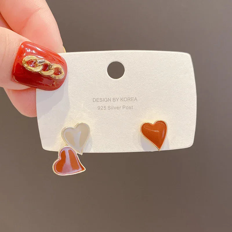 S925 Silver Needle Love Series Earrings - Viexta