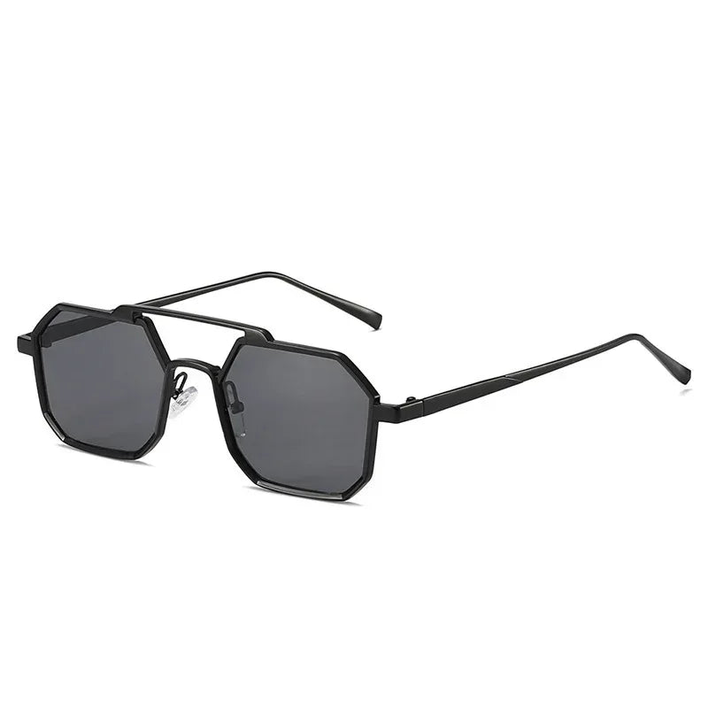 Top Bar Geometric Frame Fashion Glasses - Viexta