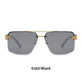 Women's Square Trimmed Sunglasses With Large Frame - Viexta