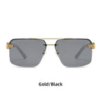 Women's Square Trimmed Sunglasses With Large Frame - Viexta