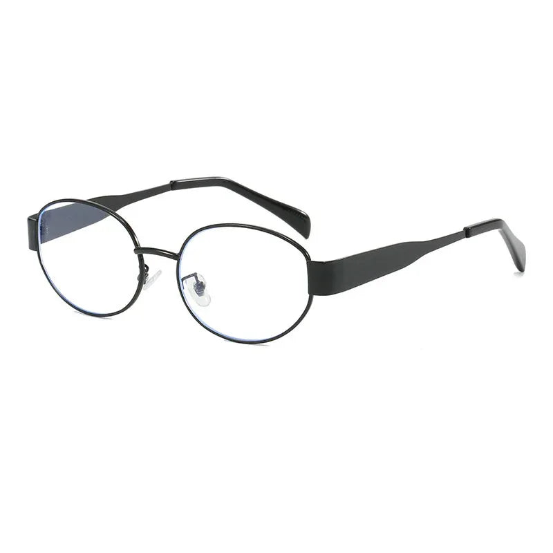 Women's Metal Retro Oval Sunglasses - Viexta