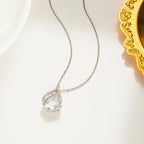 Titanium Steel Women's Zircon Clavicle Chain - Viexta