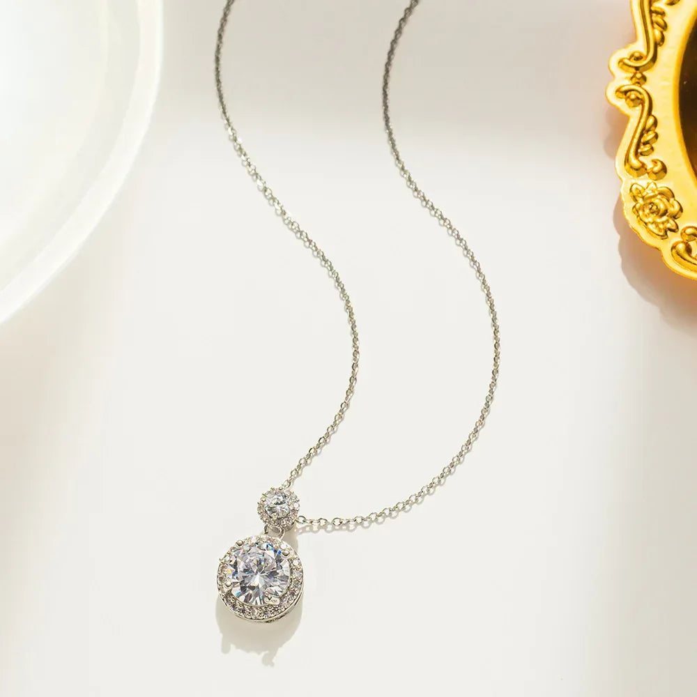 Titanium Steel Women's Zircon Clavicle Chain - Viexta