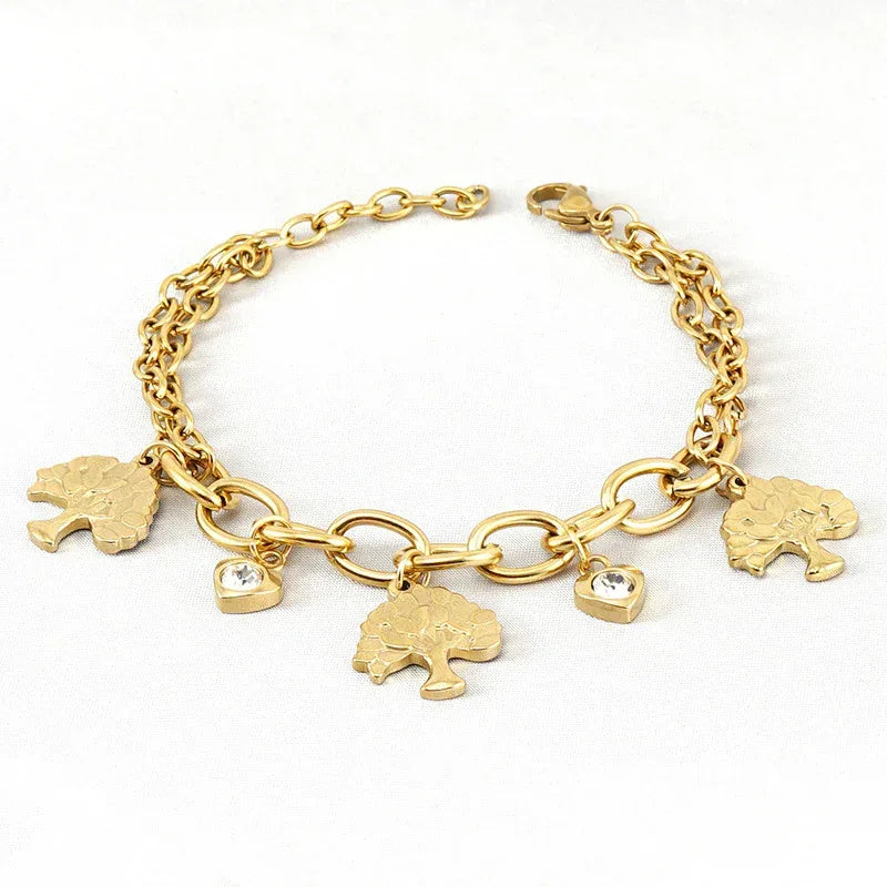 Stainless Steel Heart Bracelet - Viexta