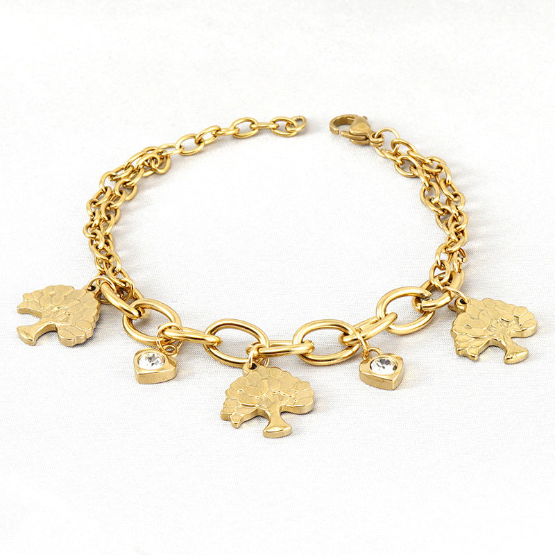 Stainless Steel Heart Bracelet