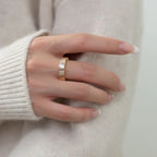 Korean-style Minimalist Zircon Ring