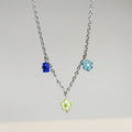 Cute Flower Twin Ultra-fine Clavicle Chain - Viexta