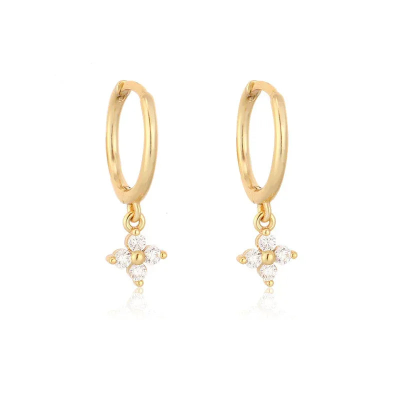 flower-rhinestone-earrings - Viexta