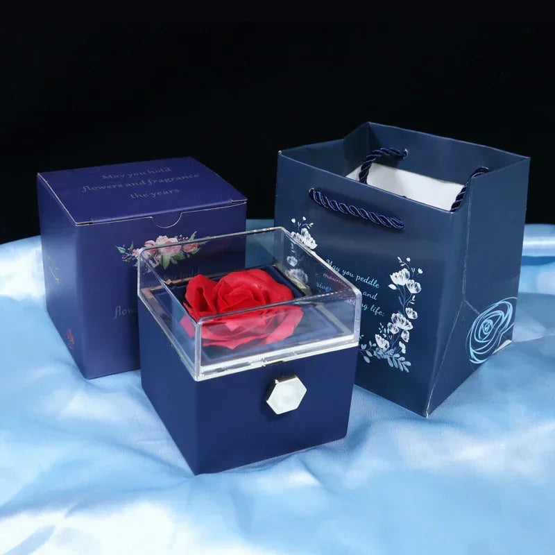 rotating-soap-flower-rose-gift-box - Viexta