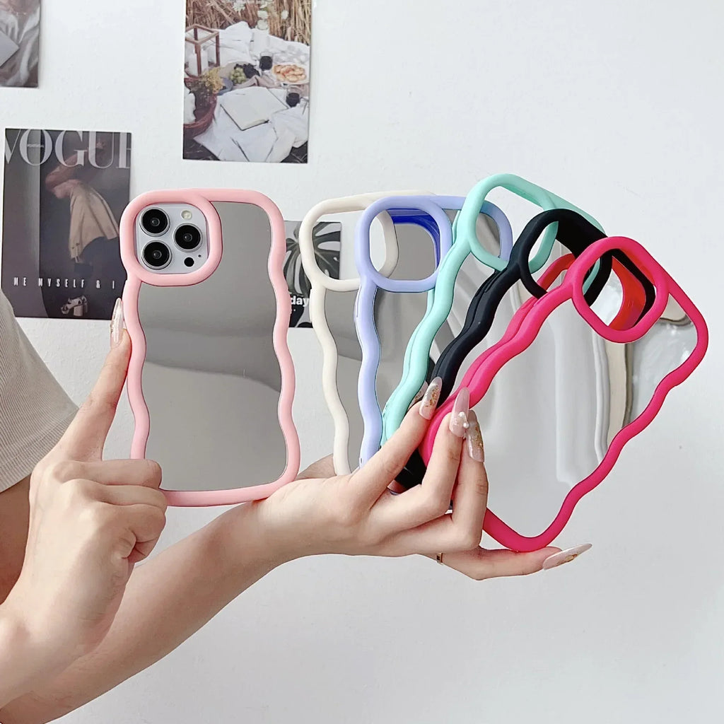 Silicone Niche Cloud Wave iPhone Case - Viexta