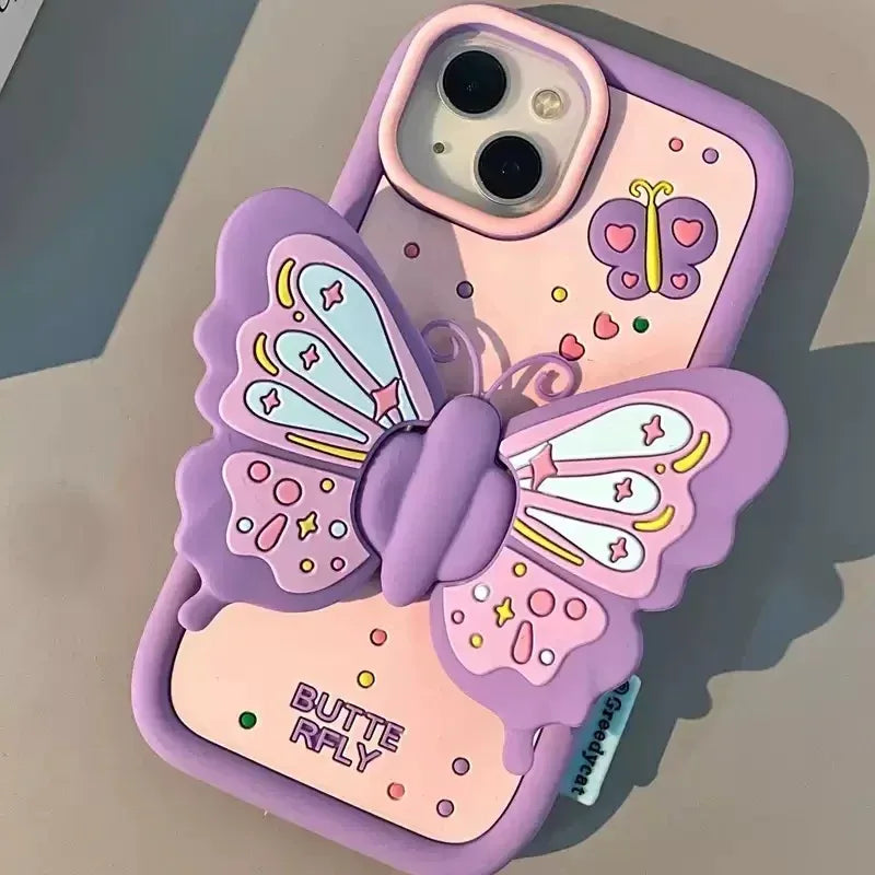 Girl Heart Butterfly Wings iPhone Case - Viexta