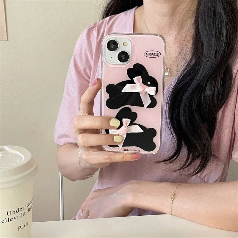 cute-bow-rabbit-iphone-case - Viexta